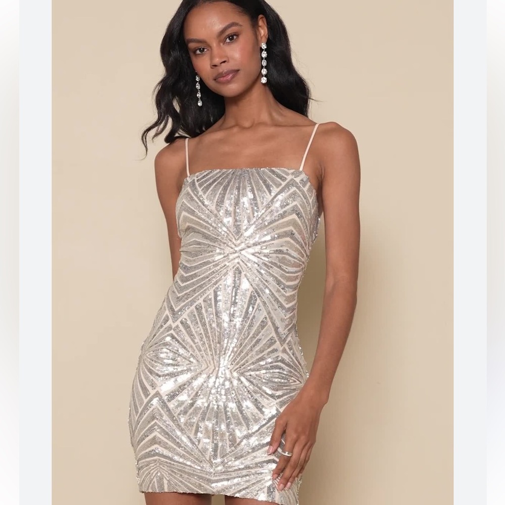 NWT Lulus Sequin Dress Hoco